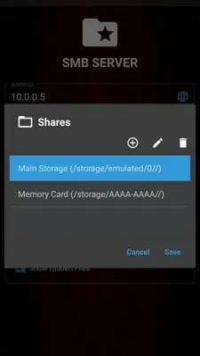 SMB Server android App screenshot 2